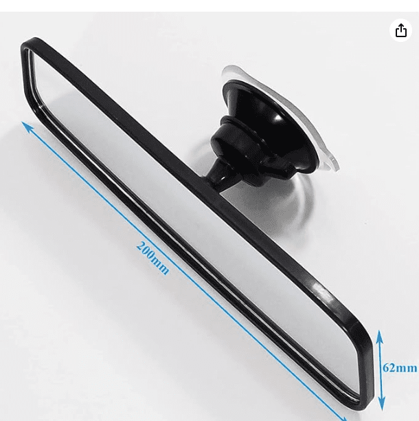 Passenger mirror for driving test