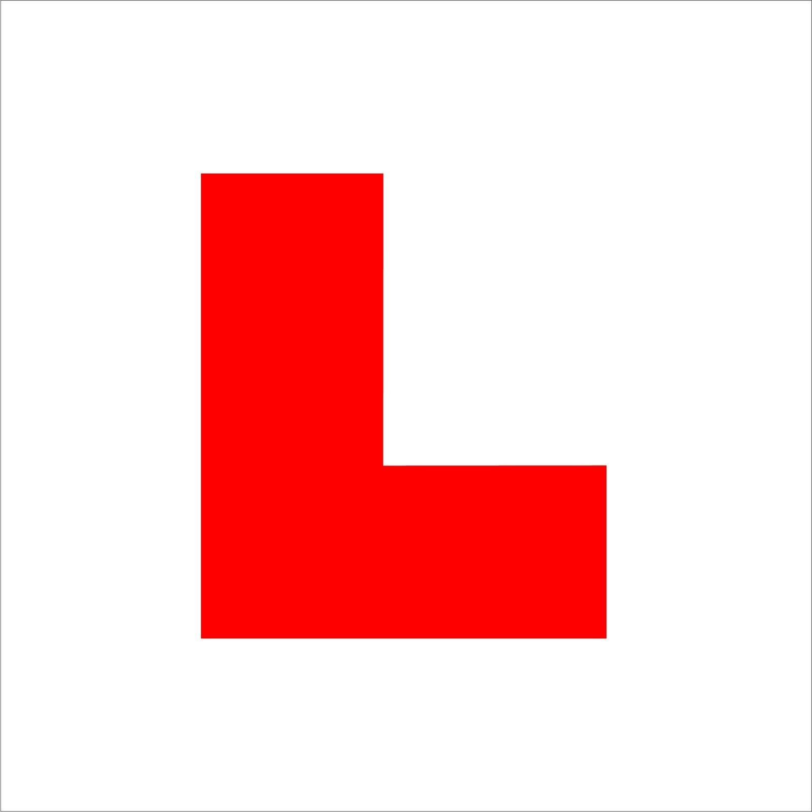 learner driver L plates